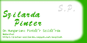 szilarda pinter business card